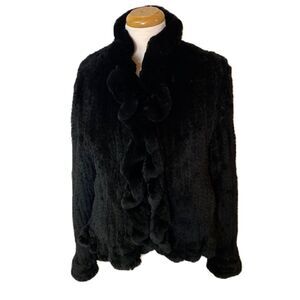 #700 TRILOGY Vegan Mink Fur Short Jacket
